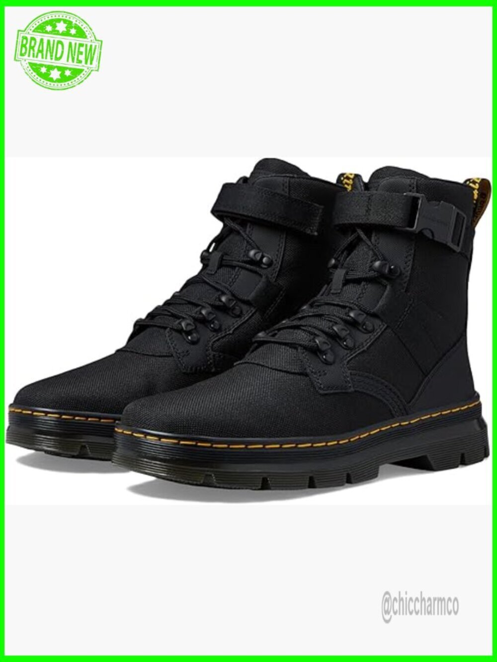 Combs Tech II Pull-On Combat Boot with Block Heel, Synthetic